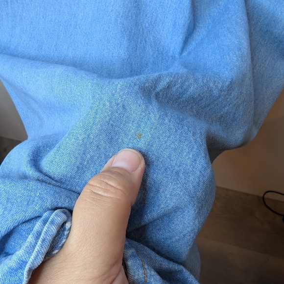 Vintage 90s Only Denim Size 20 Smock Overall Shift Style Dress - Picture 8 of 11